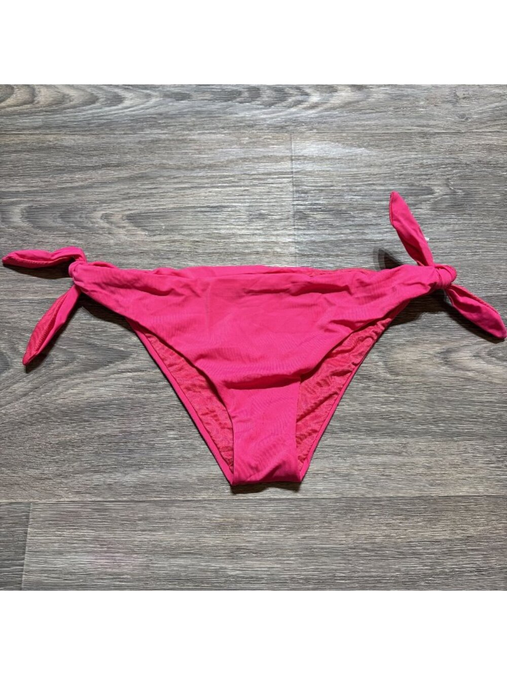Sapph Swimwear Pink Bikini Bottom Side Tie Large Low Rise NWOT